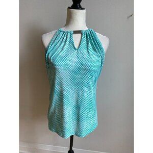Michael Kors women green halter top sz small